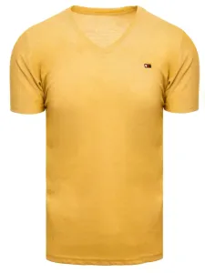 Basic men's T-shirt mustard Dstreet