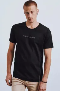 Black men's T-shirt Dstreet with print #151069