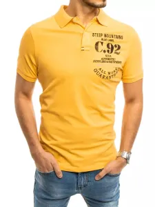Men's Yellow Polo Shirt Dstreet #1042529