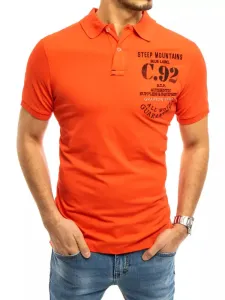 Men's coral polo shirt Dstreet #1042380