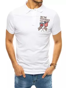 Polo shirt with white embroidery Dstreet #1061412