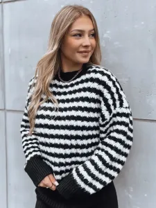 Women's oversize sweater DRACO black Dstreet