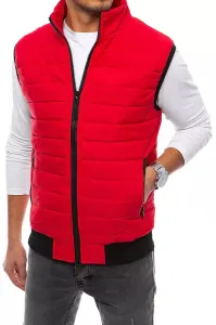 Men's quilted red vest Dstreet #2739413