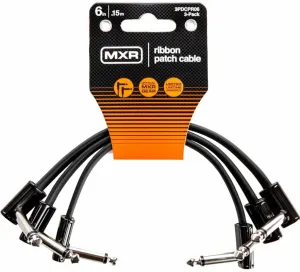 Dunlop MXR 3PDCPR06 Ribbon Patch Cable 3 Pack Nero 15 cm Angolo - Angolo