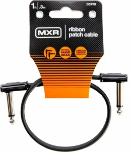 Dunlop MXR DCPR1 Ribbon Patch Cable Nero 30 cm Angolo - Angolo