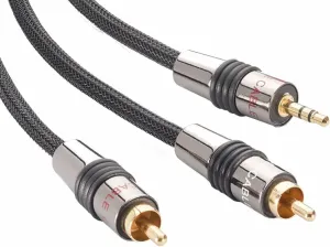 Eagle Cable Deluxe II 3.5mm Jack Male to 2x RCA Male 0,8m