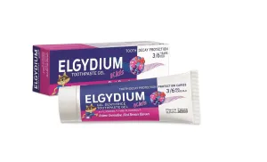 ELGYDIUM Dentifricio in gel al fluoro e aroma di frutti di bosco per bambini 2-6 anni Kids 50 ml