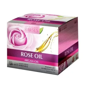 ELLEMARE Crema notte antirughe Roses and Argan Oil (Anti-Wrinkle Night Cream) 30 ml