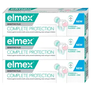 Elmex Dentifricio Sensitive Plus Protezione Complete Protection Tripack 3 x 75 ml