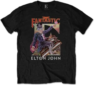 Elton John Maglietta Unisex Captain Fantastic Black 2XL