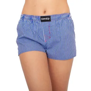 Emes blue-and-white shorts with stripes #1985165