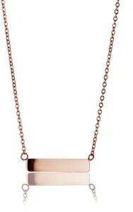 Emily Westwood Collana in acciaio placcato oro rosa WN1012R