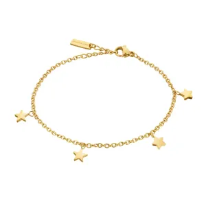Emily Westwood Elegante bracciale placcato oro con pendenti WB1046G