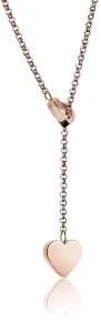 Emily Westwood Elegante collana in acciaio con cuore WN1007R