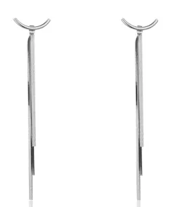 Emily Westwood Inconfondibili orecchini lunghi in acciaio Heidi EWE23156S