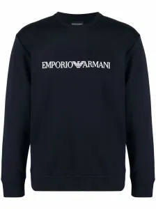 EMPORIO ARMANI - Felpa In Misto Cotone Con Logo #2364981
