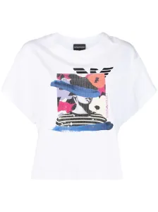 EMPORIO ARMANI - T-shirt In Cotone Stampata #2364921