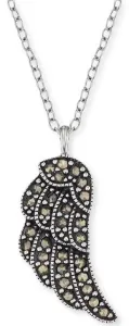Engelsrufer Collana in argento Ala con marcasite ERN-LILWING-MA
