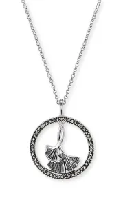 Engelsrufer Collana in argento con marcasite ERN-GINKGO-MA (catena, pendente)