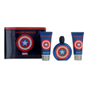 EP Line Captain America - EDT 100 ml + balsamo dopobarba 100 ml + gel doccia 100 ml