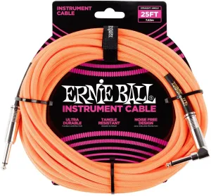 Ernie Ball P06067 Arancione 7,5 m Dritto - Angolo