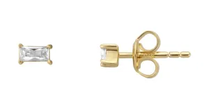 Esprit Orecchini minimalisti placcati oro con zirconi ESER01971200