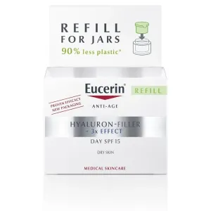 Eucerin Ricarica per crema giorno anti invecchiamento cutaneo SPF 15 per pelle secca Hyaluron-Filler 3x EFFECT 50 ml
