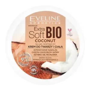 Eveline Extra Soft Bio Coconut Face Body Cream crema nutriente per tutti i tipi di pelle 200 ml