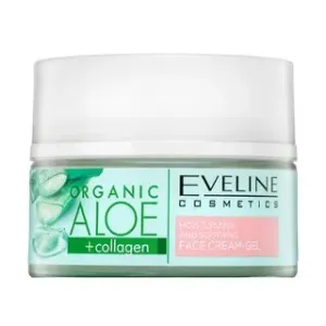 Eveline Organic Aloe + Collagen Face Cream Gel gel per il viso per tutti i tipi di pelle 50 ml
