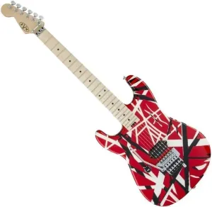 EVH Striped Series MN Red Black and White Stripes #19317