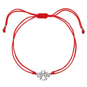 Evolution Group Bracciale kabbalah rosso con angioletto 13020.3