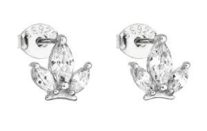 Evolution Group Eleganti orecchini in argento con zirconi chiari 11110.1