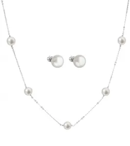 Evolution Group ElegantParure di gioielli in argento con perle Pavo 21004.1, 22015.1 (collana, bracciale, orecchini) scontata