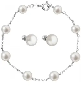 Evolution Group ElegantParure di gioielli in argento con perle Pavo 23008.1, 21004.1 ( braccialetto, orecchini) scontata