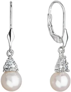 Evolution Group Lussuosi orecchini in argento con perle vere 21062.1
