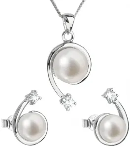 Evolution Group Parure di gioielli in argento con perle vere Pavona 29031.1 (orecchini, collana, pendente)