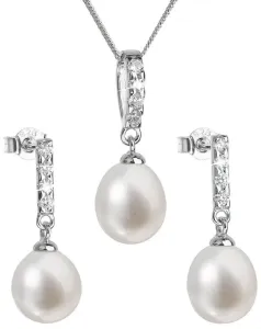 Evolution Group Parure di gioielli in argento con perle vere Pavona 29032.1 (orecchini, collana, pendente)