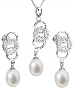 Evolution Group Parure di gioielli in argento con perle vere Pavona 29036.1 (orecchini, collana, pendente)