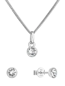 Evolution Group Scintillante set di gioielli con cristalli Swarovski 39177.1 (orecchini, catena, pendente)