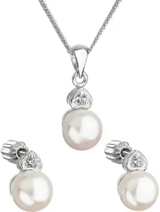 Evolution Group Set di gioielli con perle e zirconi Pavona 29001.1 bianco (orecchini, collana, pendente)