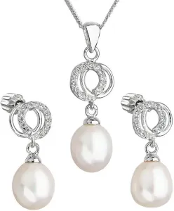Evolution Group Set di gioielli con perle e zirconi Pavona 29003.1 bianco (orecchini, collana, pendente)