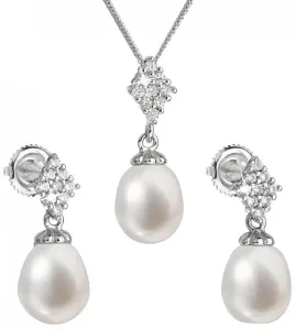 Evolution Group Set di gioielli in argento con perle vere Pavona 29018.1 (orecchini, collana, pendente)