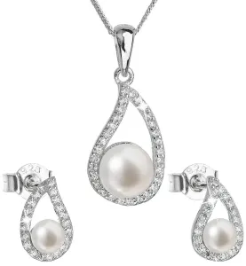 Evolution Group Set di gioielli in argento con perle vere Pavona 29027.1 (orecchini, collana, pendente)