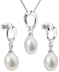 Evolution Group Set di gioielli in argento con perle vere Pavona 29029.1 (orecchini, collana, pendente)