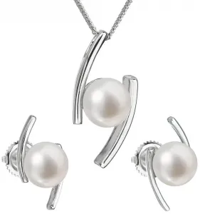 Evolution Group Set di gioielli in argento con perle vere Pavona 29039.1 (orecchini, collana, pendente)