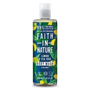 Faith in Nature Gel doccia naturale rinfrescante Limone & Tea tree (Body Wash) 400 ml