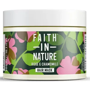 Faith in Nature Maschera rigenerante naturale per capelli normali e secchi Rosa e camomilla (Hair Mask) 300 ml