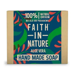 Faith in Nature Sapone solido vegetale Aloe Vera (Hand Made Soap) 100 g