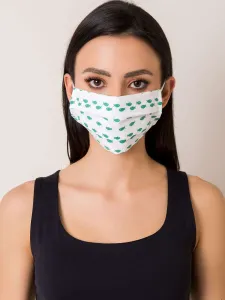 White and green reusable mask #1275735