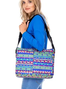 Aztec-patterned shoulder bag